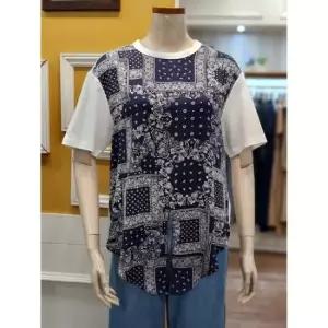 BCBG 세이브존01 페이즐리 우븐 티셔츠 B5C7X407 (36998880)