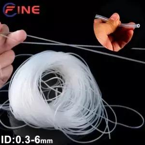 등급 튜브 파이프 내열성 무독성 투명 실리콘 ID 0.3 0.4 0.5 4 5 6 mm