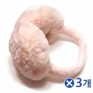 [하프클럽/]핑크 털 귀마개 3개 헤드셋 귀덮개 방한 디자인 귀도리