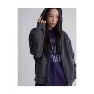 에잇세컨즈 8SECONDS 오버핏 다잉 후드 집업 애쉬 356141CM74 134482