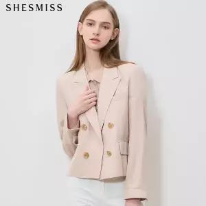 [쉬즈미스(SHESMISS)] 품격있는 더블 버튼 크롭 재킷 (택가격: 338000원)