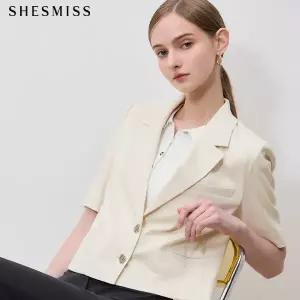 [쉬즈미스(SHESMISS)] 품격있는 헤링본 반팔 자켓 (택가격: 338000원)