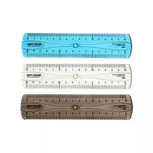 구부러지는자 15cm 아이비스