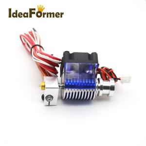 3D 프린터 V6 웨이드 단거리 J-헤드 핫엔드 12V/24V(1.75/3.0mm 압출기용) 0.4mm 노즐 및 레프랩용 냉각 팬