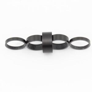 5개/몫  매트 UD 전체 카본 헤드셋 자전거 세탁기 줄기 스페이서 28.6mm 포크 가장 가벼운 부품