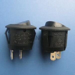 (2)SOKEN RK2-13 AC 125V 6A 2 핀 ON/OFF SPST 스냅인 미니 보트 로커 스위치 UL