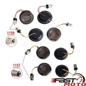 1156/1157 총알 스타일 LED 방향 지시등 브레이크 램프, 할리 CVO 투어링 일렉트라 글라이드 스포스터 XL8