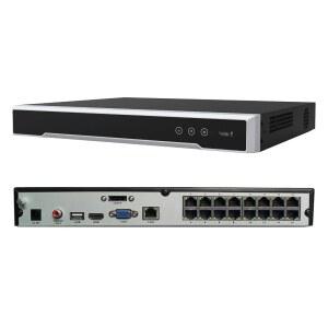DS7616NIQ2 16P 4K NVR HDD 함께 작동 PoE 8MP 6MP 5MP 4MP 8TB IP 카메라와 16 지원 드라이브 채널 비디오 미포함 최대 레코더 16채널 하드 네트워크