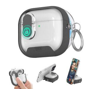 AirPods Pro 2 커넥터 마그네틱 커버 무선 충전용 보안 잠금 클립 보호 케이스