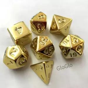 골드 도금 위 릴 전기 실버 블루 D DND RPG 파티 테이블 게임 우수한 세트당 7 개