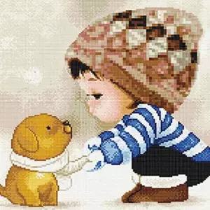 TBZ 보이 (캔버스) 보석십자수 40x40