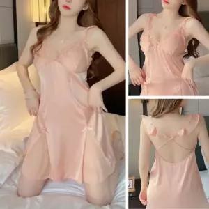 [아띠무르]슬립가운세트 홈웨어 파자마 슬립 잠옷 이벤트 신혼 (8771354A)
