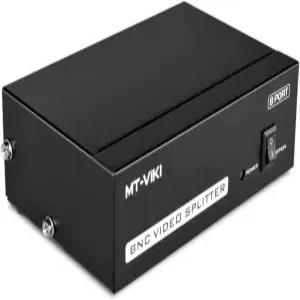 TNP 1 입력 8 출력 BNC 비디오 스플리터 분배 증폭기 - CCTV 카메라 모니터 DVR 감시 시스템용 전동 동축