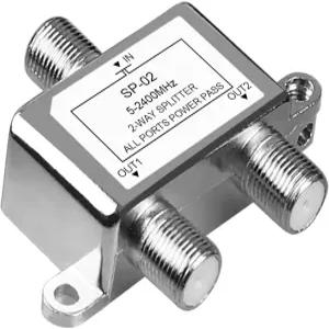NEWCARE 2방향 디지털 동축 케이블 스플리터 5-2400MHz MoCA 호환 위성 TV용 양방향 RG6 고속 인터넷 모뎀