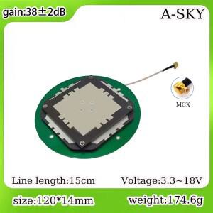 고정밀 내부 4시스템 8주파수 활성 측정 GNSS GPS RTK 안테나