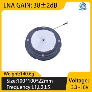 전체 주파수 RTK 차동 GNSS GPS Beidou 내장 세라믹 고정밀 위성 포지셔닝 안테나