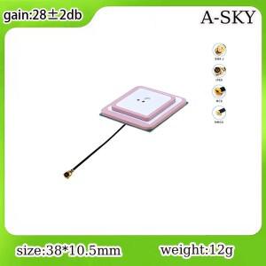 듀얼 스택 세라믹 GNSS GPS 안테나 L1+L5 다중 위성체 RHCP 28dB 고이득 고정밀 측량 항법