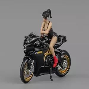 MV 800 모터사이클 블랙 앤 골드 그림 1/64 다이캐스트 모델 CM CM64-SV800-02