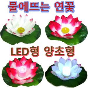 연꽃 연꽃등 유등 LED 물에뜨는꽃 연등 새해등 소망등 초파일 탑돌이 행사 축제 합격 소원 기도 장식등