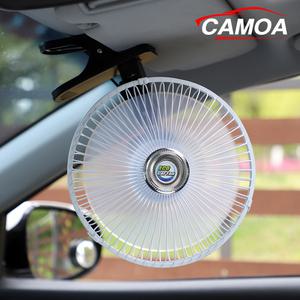 카모아 에코클립카팬(클립고정+피스고정)  차량용 선풍기 8인치 12V 24V자동회전 자동차 화물차 집게 선풍