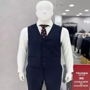남자 가을겨울 울 캐시미어 혼방 투톤 네이비 기본 정장 양복 조끼 베스트 410VTJK