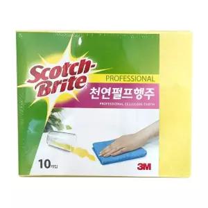 3M 천연펄프 행주 10입 셀룰로오스 스카치브라이트