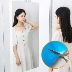 부착 거울 시트지 붙이는 전신 미러 안전한 무프레임/필름지/거울/거울지/화장실/포인트/안전/테이프/필름
