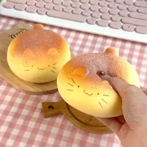 말랑 빵떡 고양이 스퀴시
