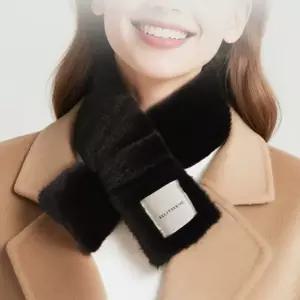 심플 여성스카프 겨울 퍼 머플러 목토시 답례품 밍크 목도리 판촉물 넥워머