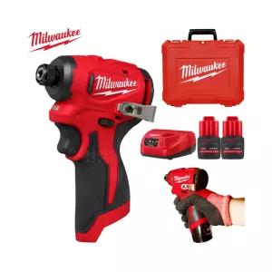 밀워키 12V 임팩드릴드라이버 M12 BLIDRC-252C 2.5Ah배터리2개
