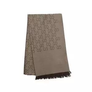 구찌 [케이스포함] 남녀공용 Jacquard 투톤 양면 스카프 165904 3G646 9664)