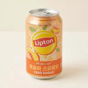 롯데칠성 립톤 복숭아 제로 스파클링l 355ml