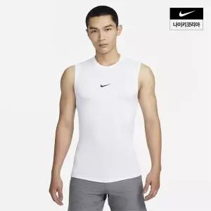 나이키 프로 드라이 핏 타이트 민소매 피트니스 탑 FB7915-100 [백화점 매장판]