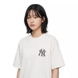 [MLB] 공용 데님라이크 모노티브 반팔티 3ATSM1053-50IVS