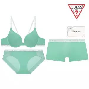 [롯데백화점]게스 화이트 로고밴딩 커플속옷세트 GDWBR121GDWBP121GDMDR121GR