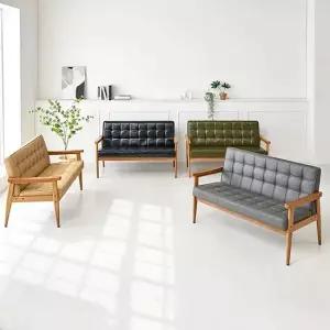 친절한탄씨 CZ4841 PU 2인 소파 4colors 2인소파 PU소파 인조가죽소파 2인의자 소파 카페의자 거실가구