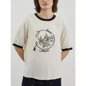 올리비아로렌 MG01 린넨 포인트 수술 티셔츠 블라우스 VVCAS4M3461 (50149440)