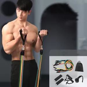11단계 멀티 튜빙밴드 풀 세트 홈트 근력 운동 밴드 고무 세라 스레칭 헬스