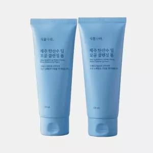[2개입] 식물나라 제주 탄산수 딥 모공 클렌징폼 150ml 듀오 세트