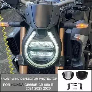 혼다 CB650R 650 R 2024 2025 2026 모터사이클 스포츠 윈드쉴드 앞 디플렉터 브래킷 포함 에어 페어링
