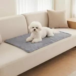 [한일좋은자리] 커버형 카본 탄소 황토 강아지 고양이 전기방석 방수본체 초극세사 특대형 50×90