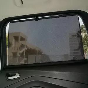 자석식 차량용 썬쉐이드 커튼 내부 측면 창문 필름 통기성 햇빛 가리개 메쉬 자외선 차단 여름철 보호