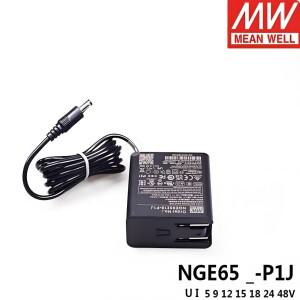 NGE65U05-P1J  민웰 65W AC-DC 어댑터