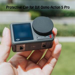 DJI Osmo Action 5 Pro 4 3 용 카메라 렌즈 먼지 커버 미끄럼 실리콘 보호 케이스 캡