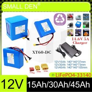 12V12.8V 45Ah 33140 LiFePO4 배터리 팩 400W 모터 14.6V 전자 도구 분무기 액세스 제어 UPS 캠핑 장난감