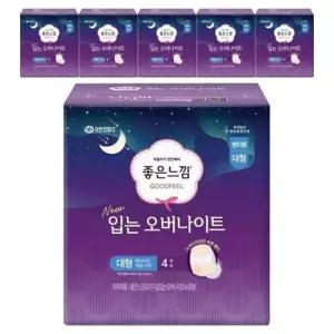 입는오버나이트 좋은느낌 입는 오버나이트 대형 x 4개 6팩