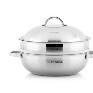 크로벨 통3중 파티웍 찜솥 28cm