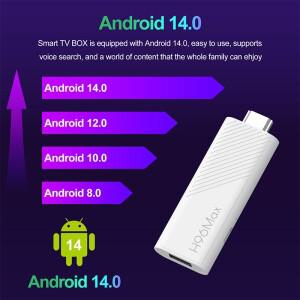 스마트 TV 스틱 H96 MAX H313 안드로이드 14 2.4G 5G Wifi6 BT5.0 쿼드 코어 홈 미디어 플레이어 음성 어