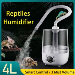 양서류 Herps Evergreen Pet Vivarium Mister 가습기를위한 습도 조절기 및 타이머가있는 4L 파충류 테라리움 가습기 안개