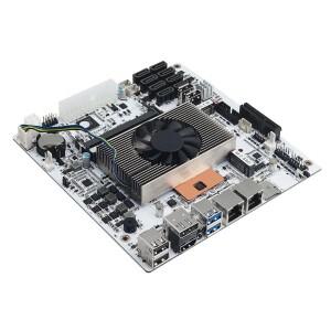 Nas 마더보드 8베이 코어 I5 8265u 4코어/8스레드 미니 ITX PC 메인보드 화이트 M11 2 X Nvme Pcie3.0 듀얼